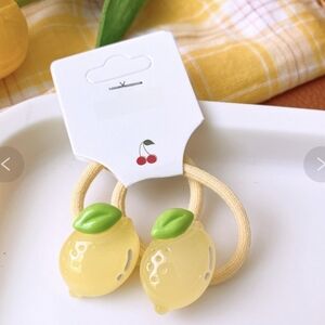 Lemon & Strawberry Hair Ties